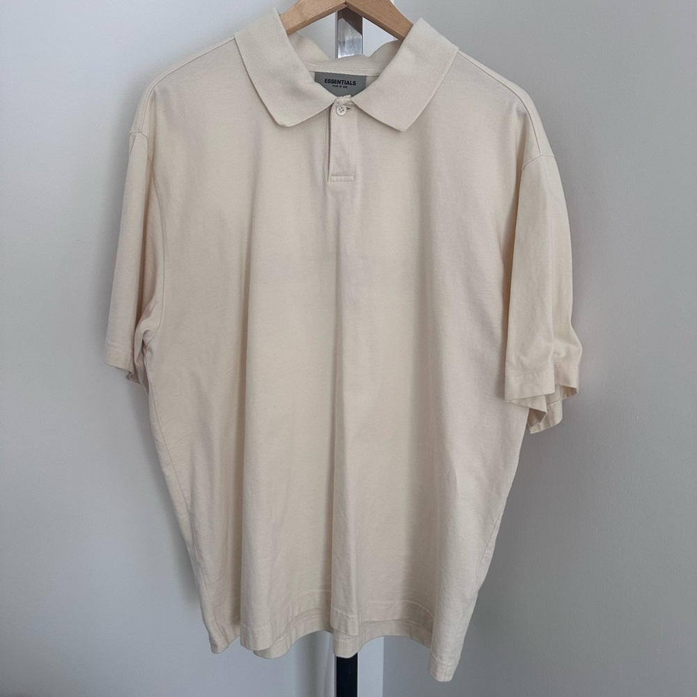 Essentials Fear of God Beige Polo Shirt